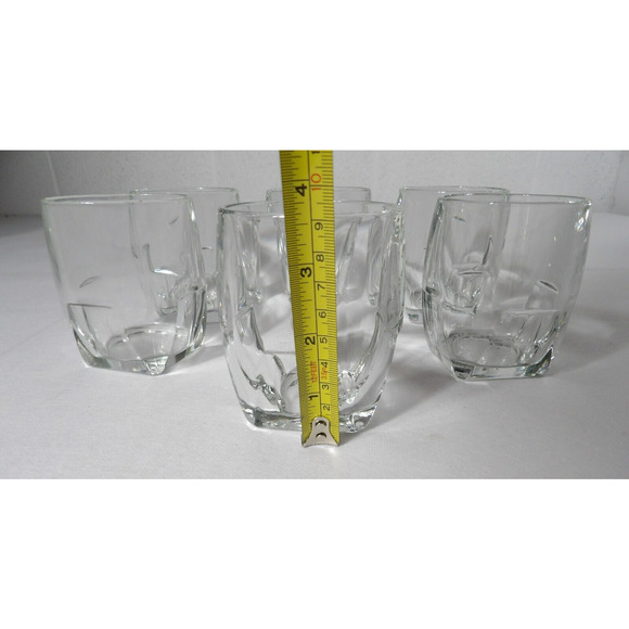 Libbey Duratuff Quantum 8 Oz Glasses Double Old Fashioned 15694 Square Base (6) - Picture 4 of 7